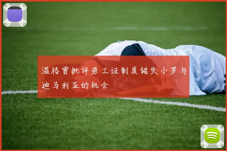 温格曾批评劳工证制度错失小罗与迪马利亚的机会